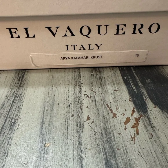 El Vaquero Italy Arya Kalahari Krust Women’s Wedge Moccasin Boots Size 40 - Picture 12 of 16